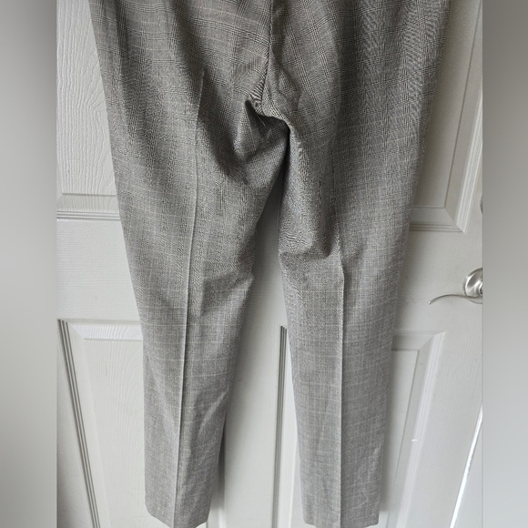Bonobos  Italian Wool Dress Pants 34x33 Men Brown Gray Striped Pleated Career - Picture 10 of 12